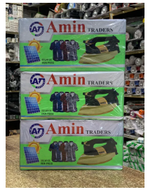 Professional DC 12 Volt Solar Dry Iron Handheld Garment Iron For Family & Travel, Energy Saving Electric Solar Iron Energy System Steam Iron For Cloths, Excellent Quality Iron