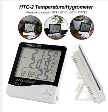 HTC-2 Digital LCD Hygrometer Temperature Humidity Meter In Pakistan